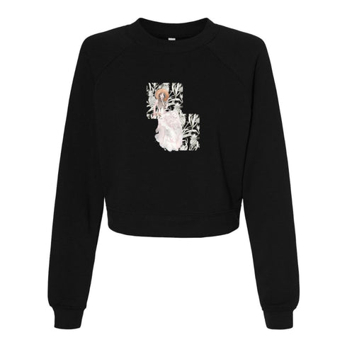 BELLA CANVAS WOMEN'S CROPPED FLEECE PULLOVER 7505